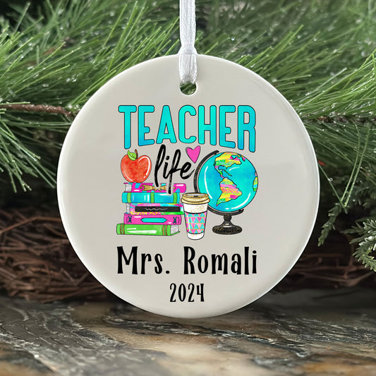 Personalized Teacher Appreciation Ornament
